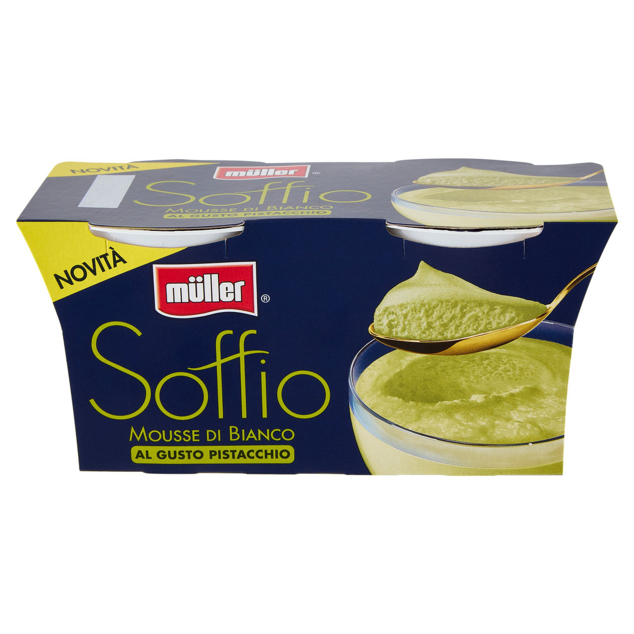 müller Soffio Mousse di Bianco al Gusto Pistacchio 2 x 95 g