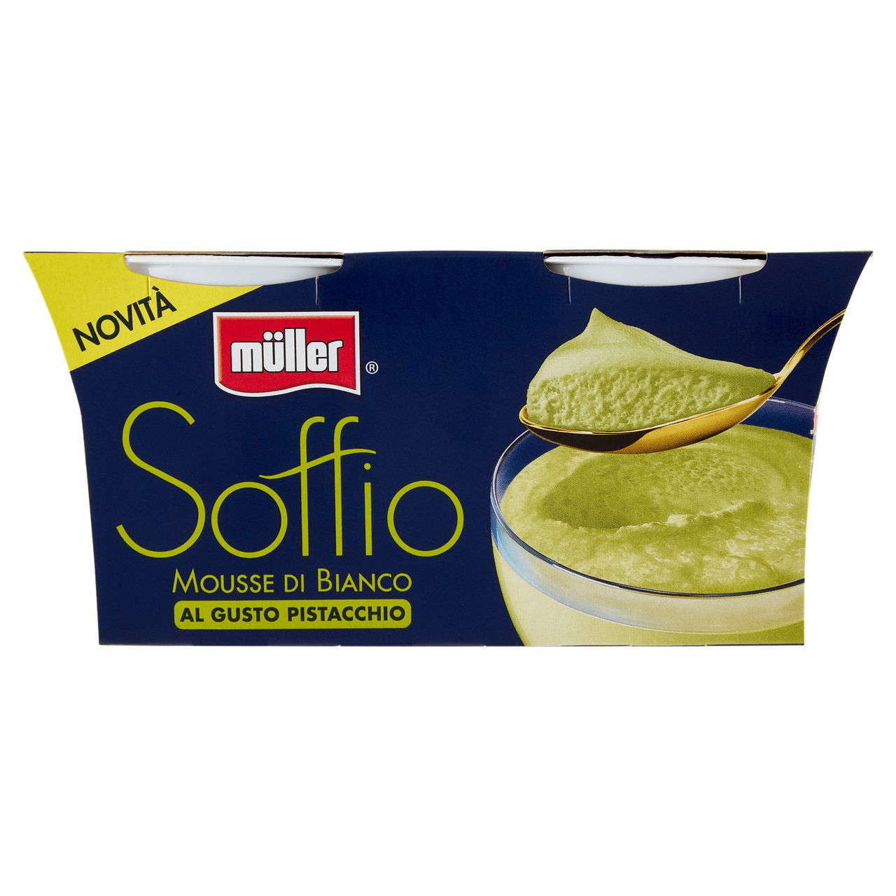 müller Soffio Mousse di Bianco al Gusto Pistacchio 2 x 95 g