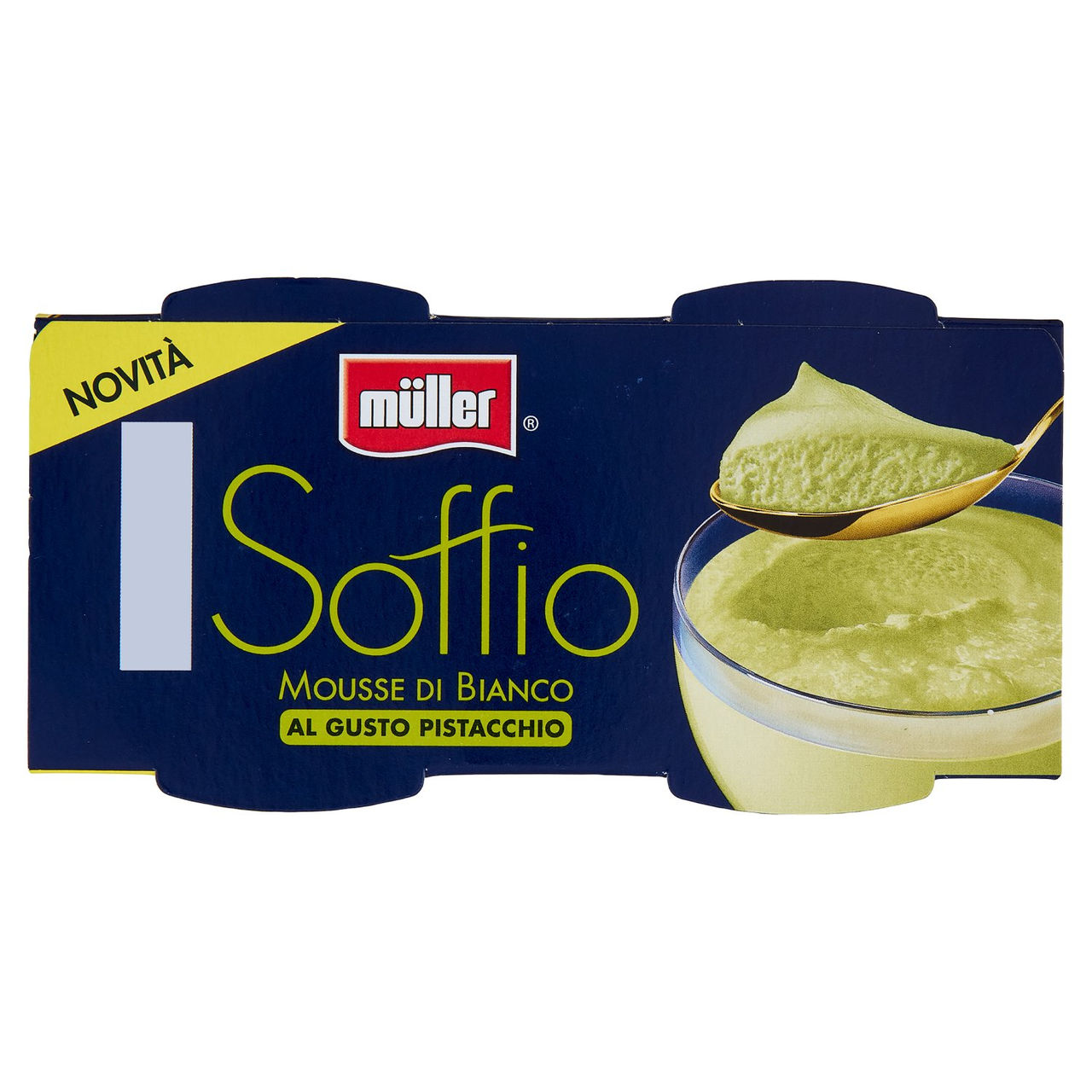 müller Soffio Mousse di Bianco al Gusto Pistacchio 2 x 95 g