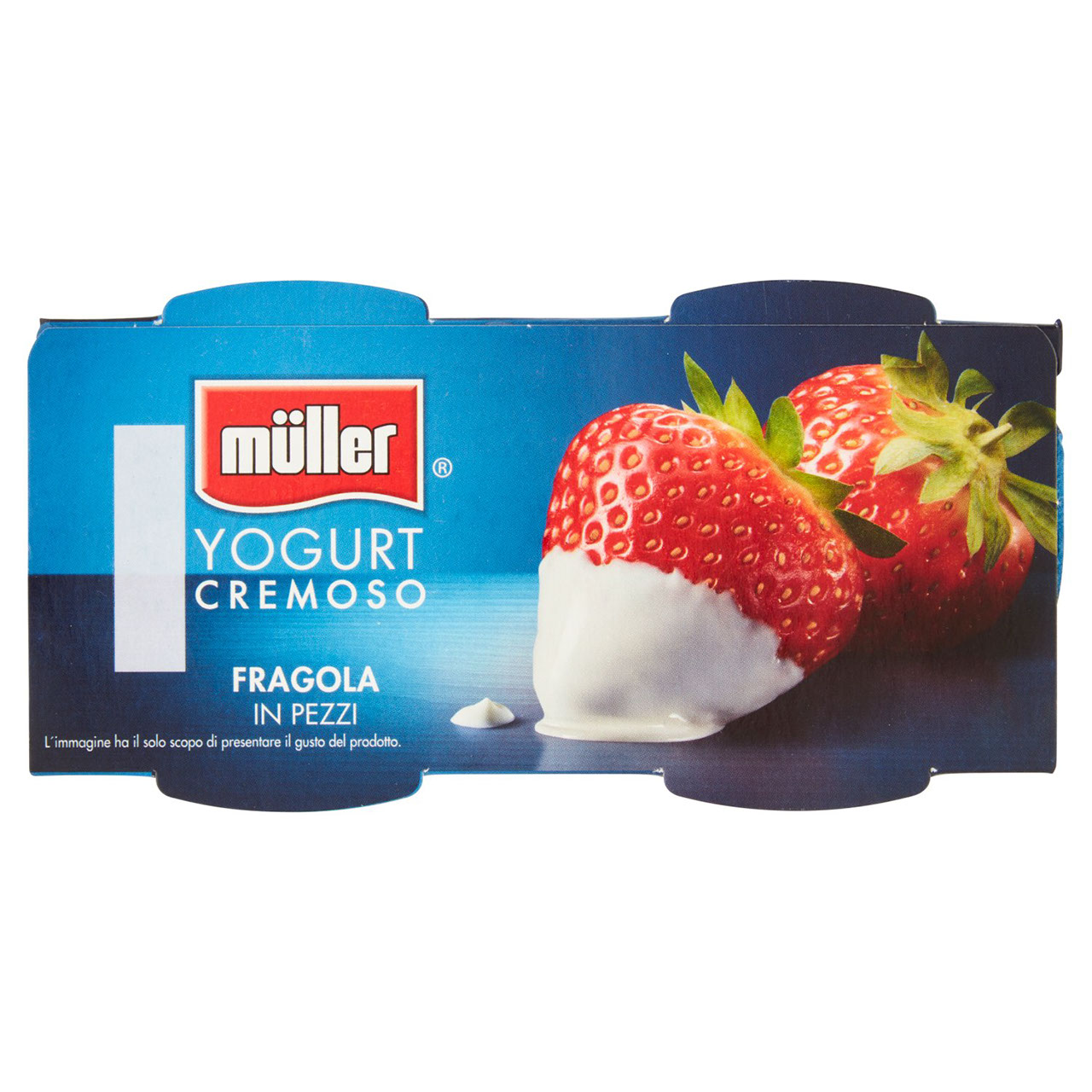 Müller Yogurt Cremoso Fragola in Pezzi 2x125g