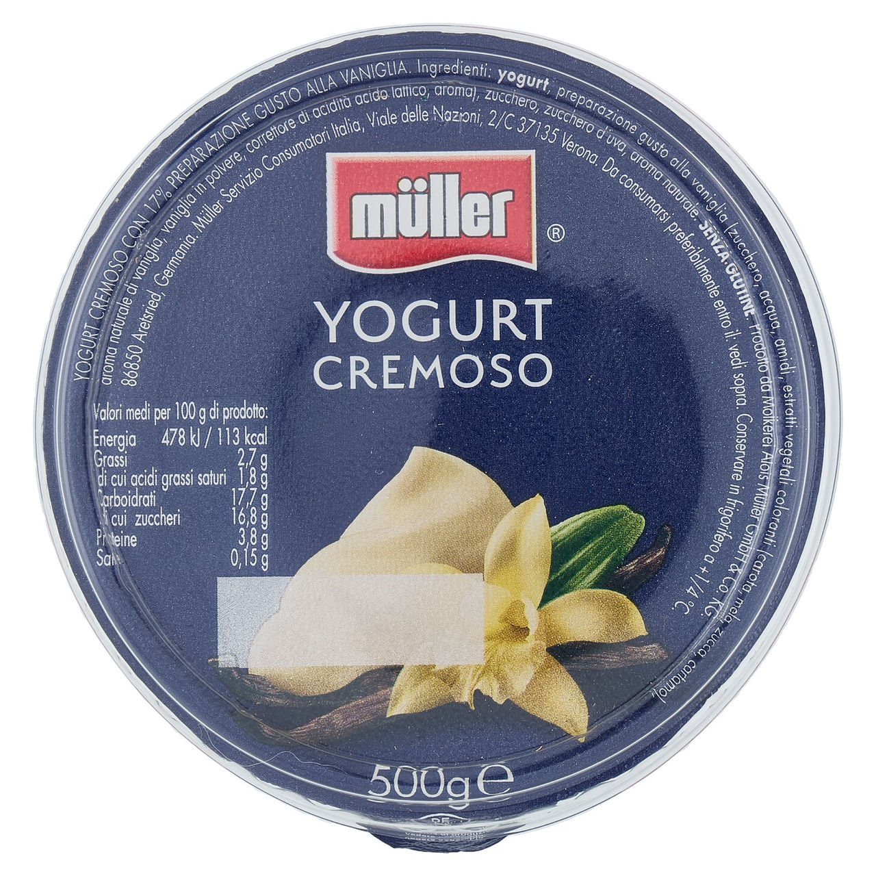 müller Yogurt Cremoso Vaniglia 500 g