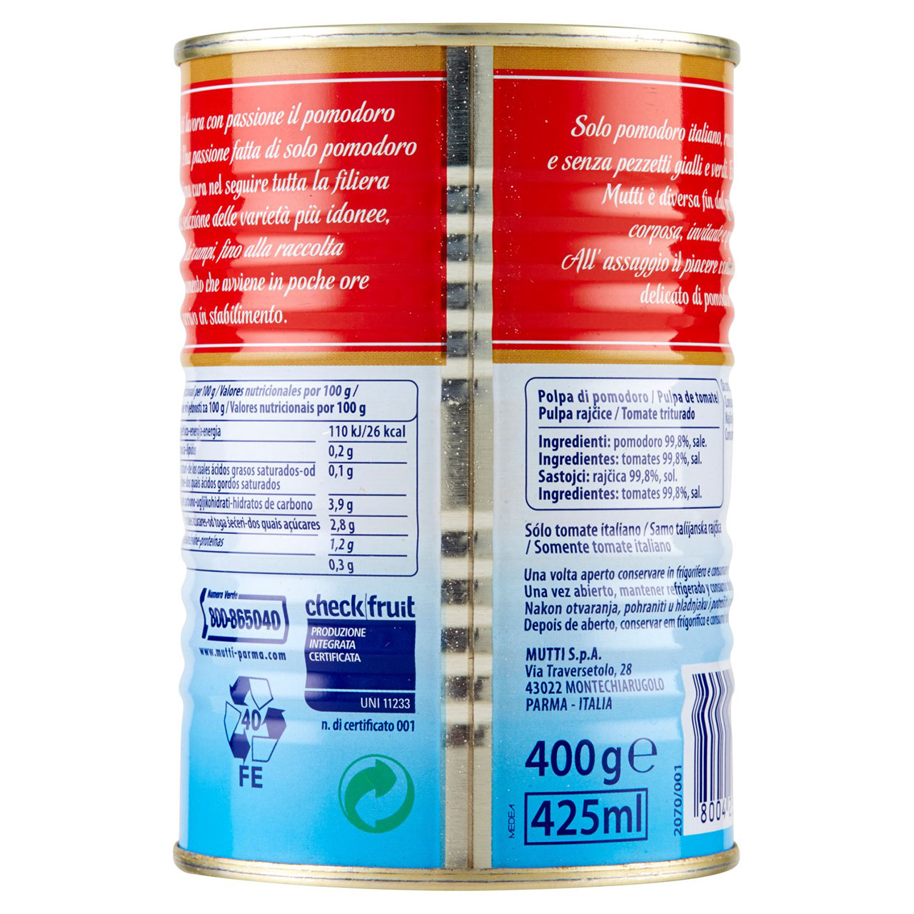 Mutti Polpa di Pomodoro 400 g