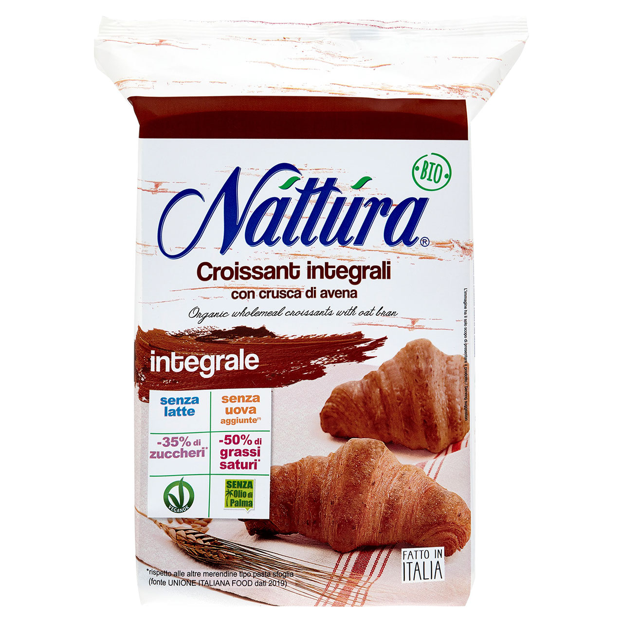 Náttúra Croissant integrali con crusca di avena Bio 4 x 40 g