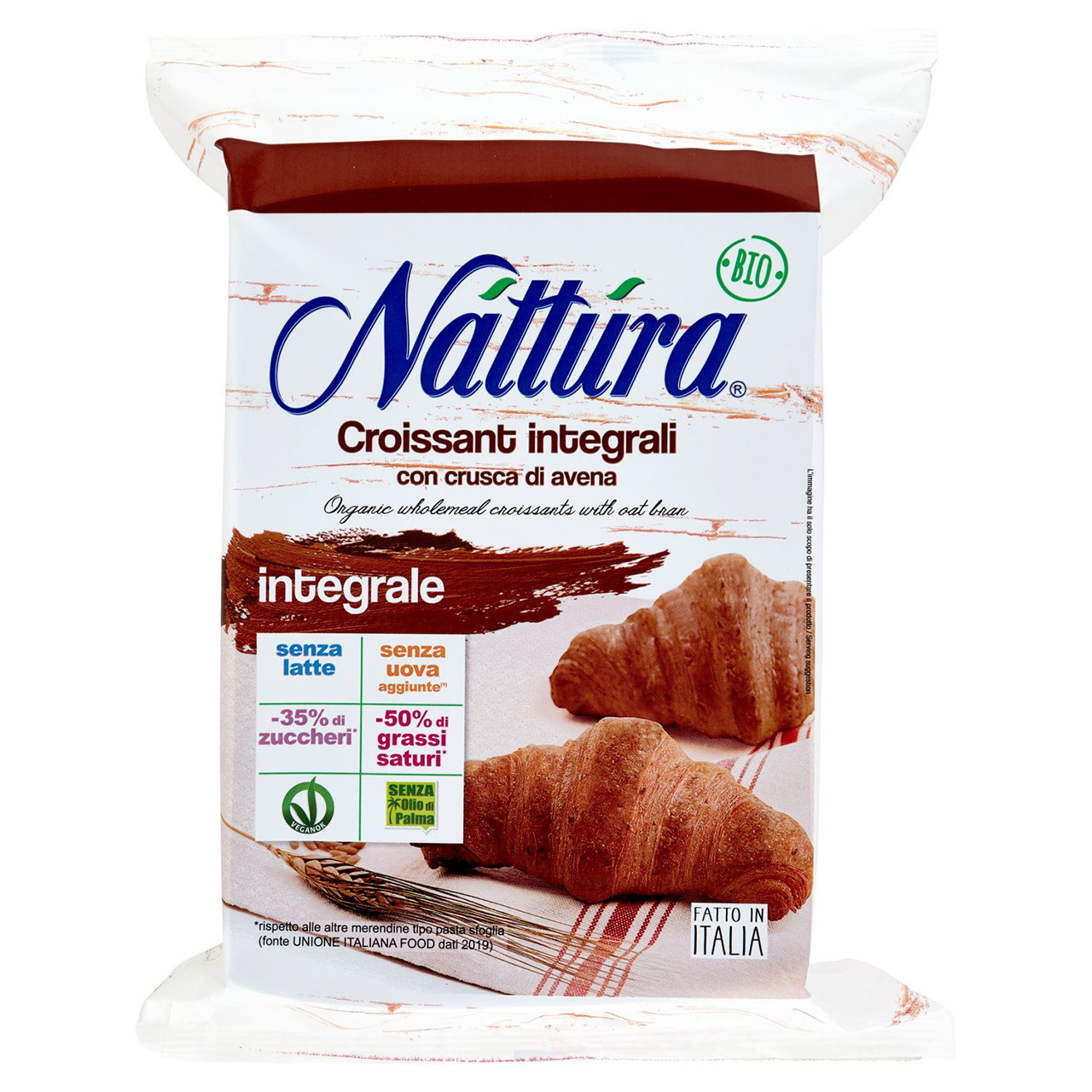 Náttúra Croissant integrali con crusca di avena Bio 4 x 40 g