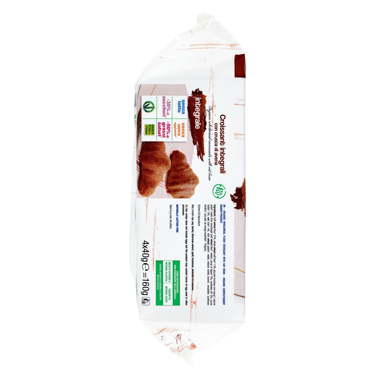 Náttúra Croissant integrali con crusca di avena Bio 4 x 40 g