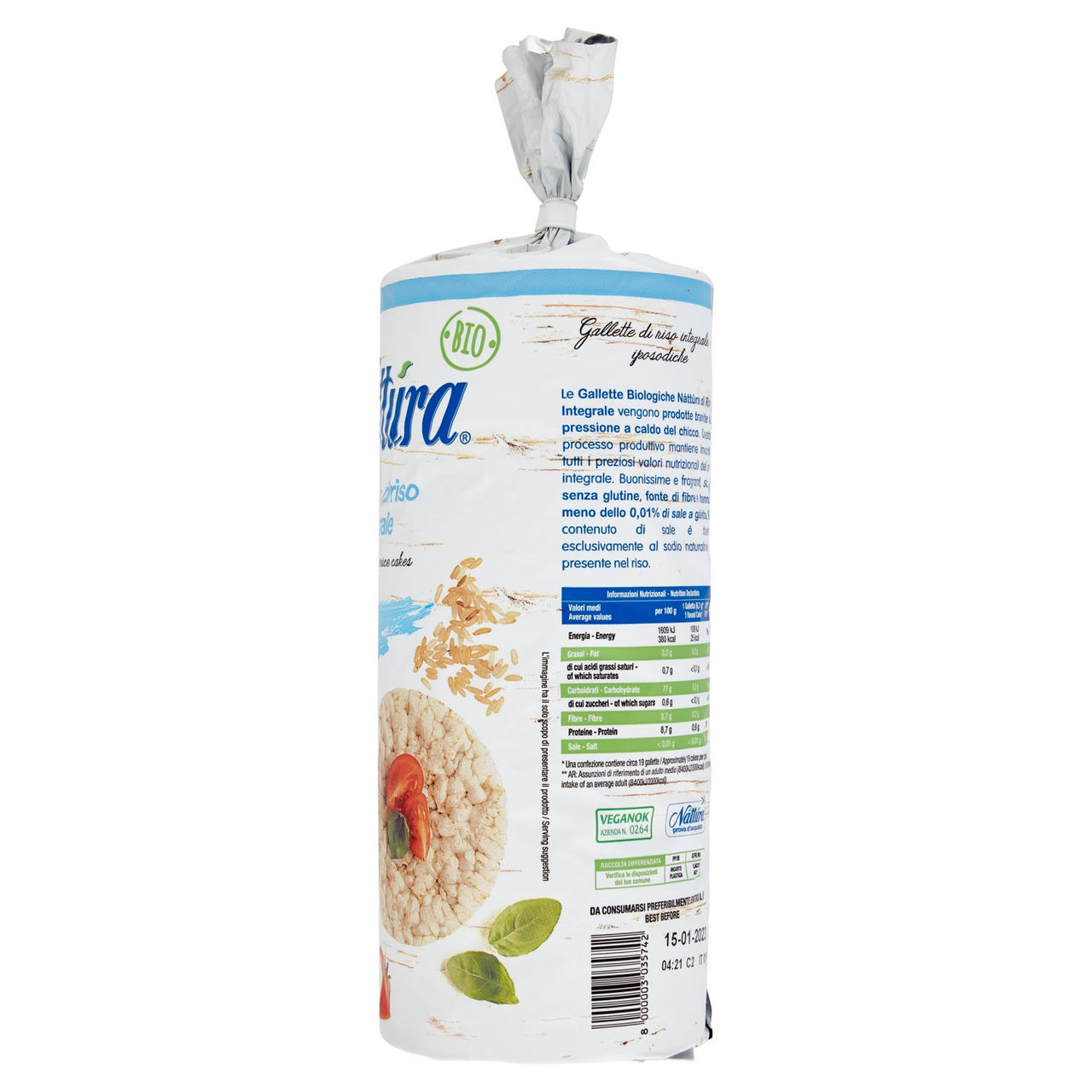 Náttúra Gallette di riso integrale Bio 130 g