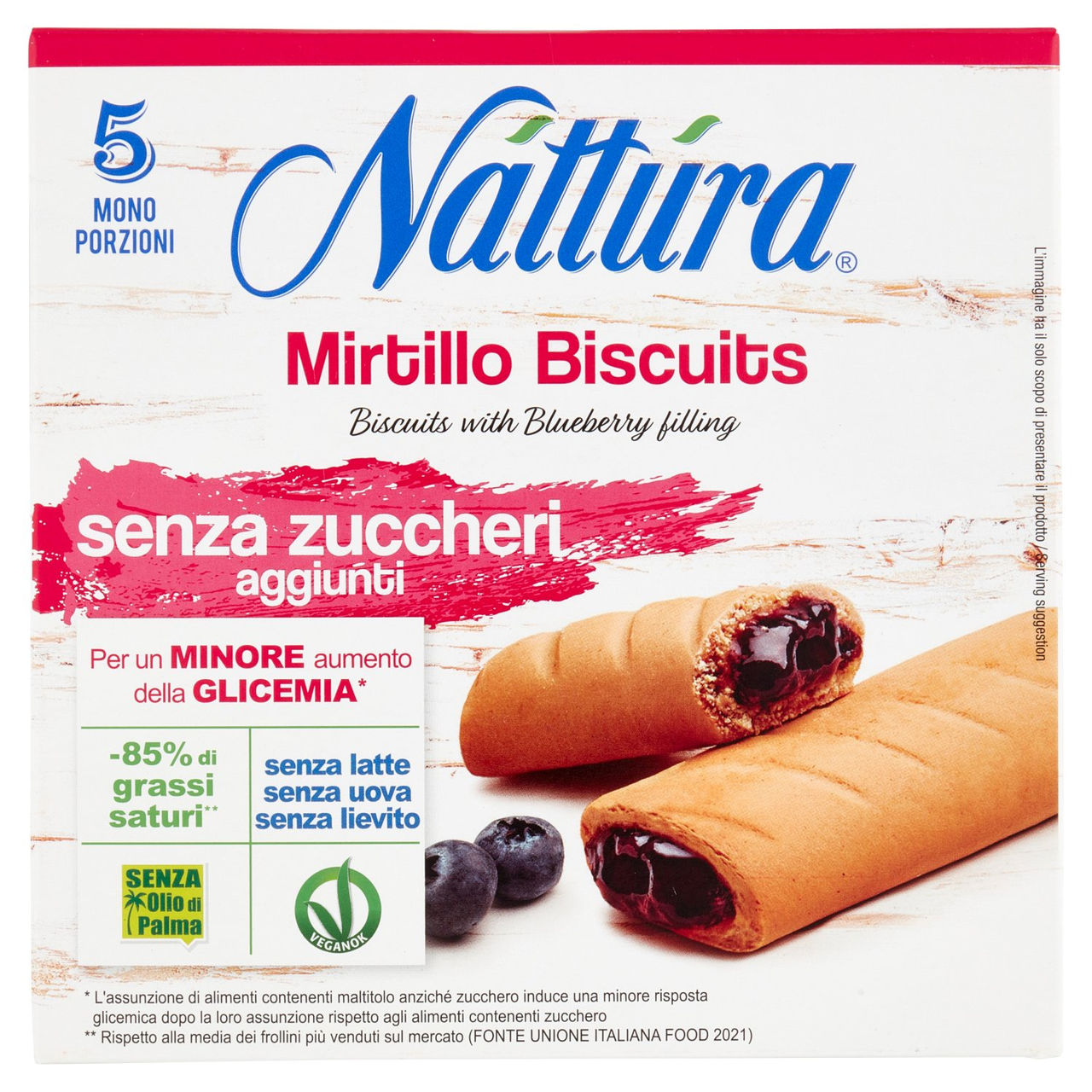 Náttúra Mirtillo Biscuits 5 x 25 g