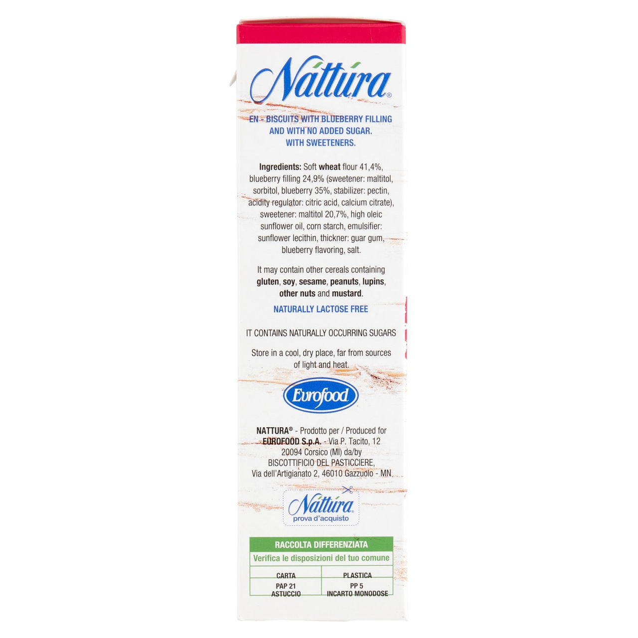Náttúra Mirtillo Biscuits 5 x 25 g