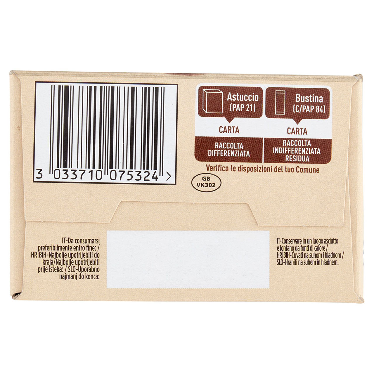NESCAFÉ Cappuccino Decaf Solubile Decaffeinato, 10 Bustine 125g