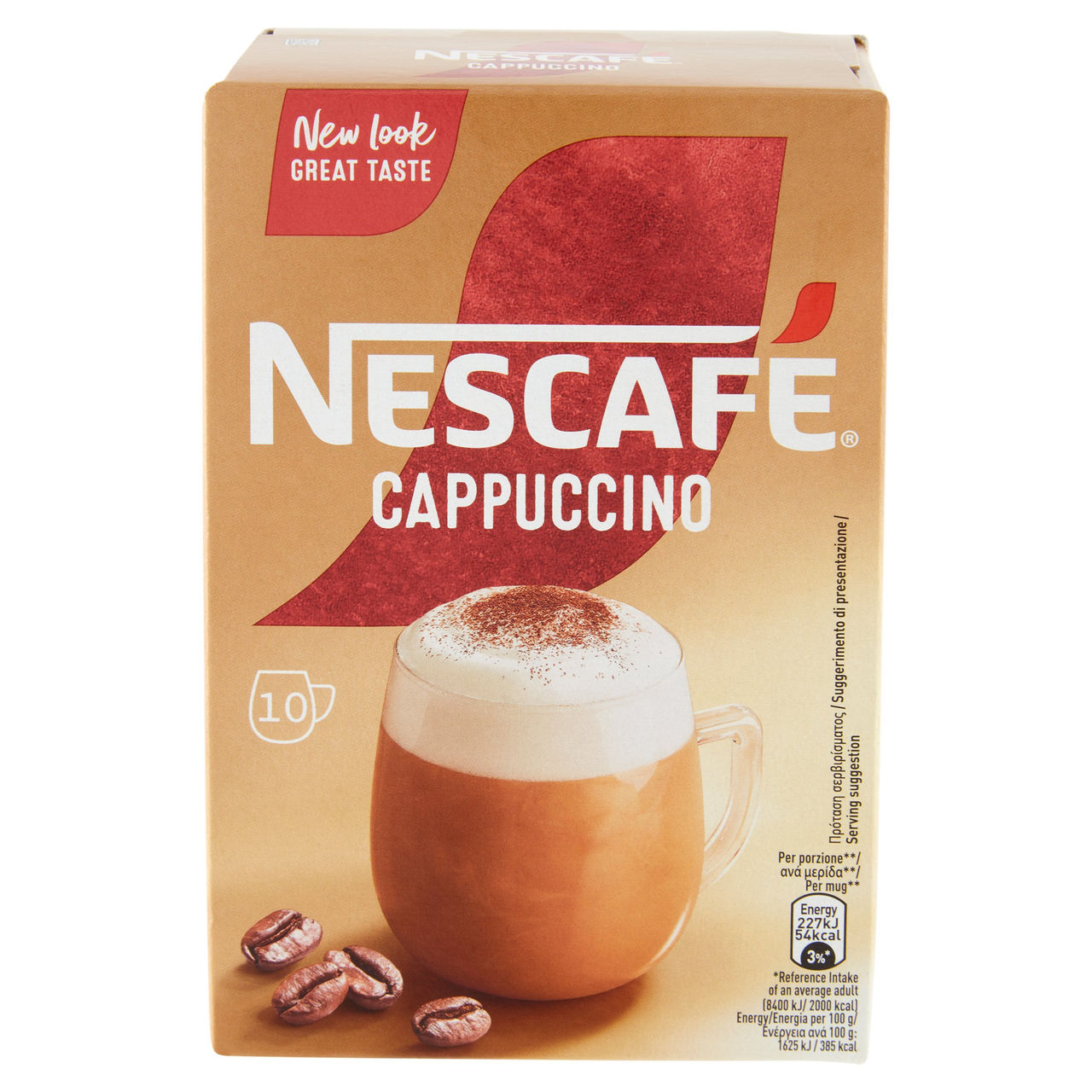 NESCAFÉ Cappuccino Solubile, 10 Bustine 140g