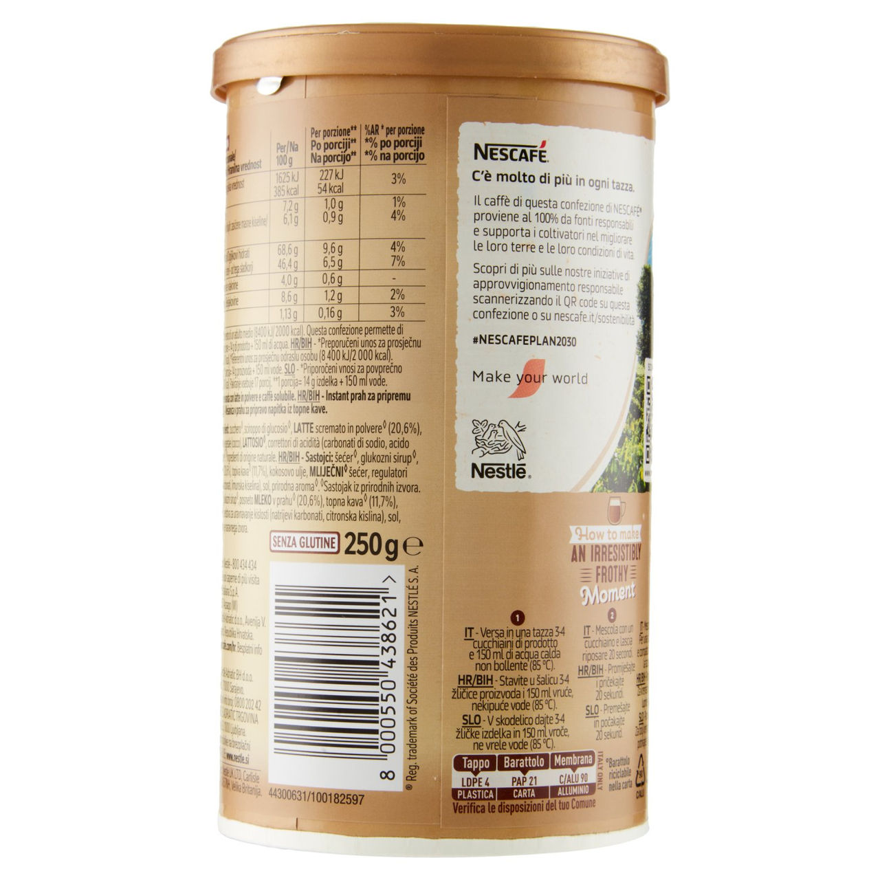 NESCAFÉ Cappuccino Solubile Barattolo 250g