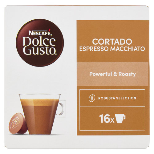 NESCAFÉ DOLCE GUSTO Cortado Espresso Macch Caffè 16 Capsule Compatibili Nescafé Dolce Gusto 100,8g