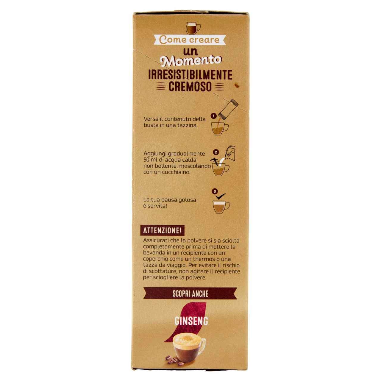 NESCAFÉ Ginseng da Zuccherare Caffè Solubile con Ginseng 10 Bustine 60g