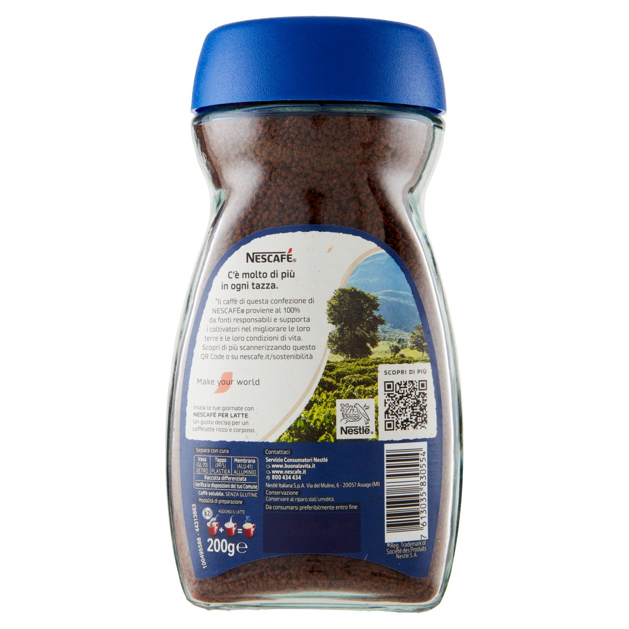 NESCAFÉ Per Latte Caffè Solubile Barattolo 200 g