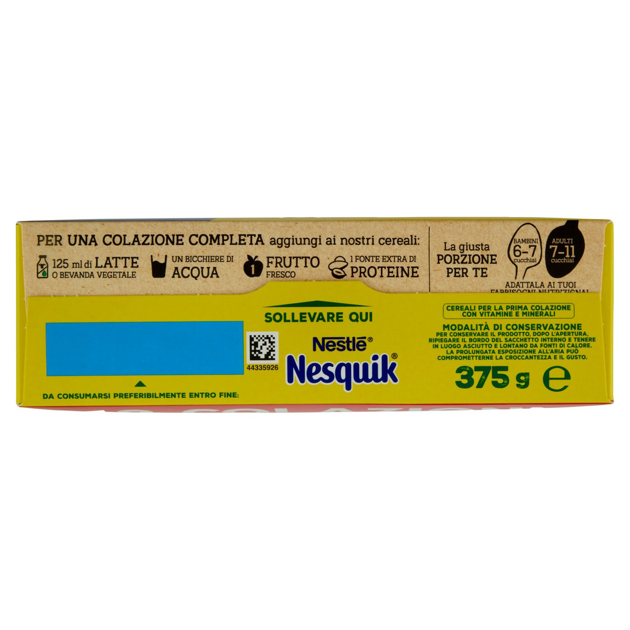 NESQUIK Palline con Cereali Integrali al Cacao 375g