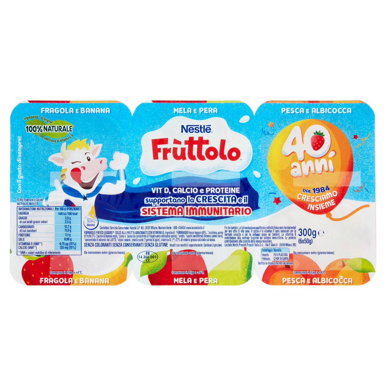 Fruttolo Frutti Misti 6x50g Nestlé vendita online