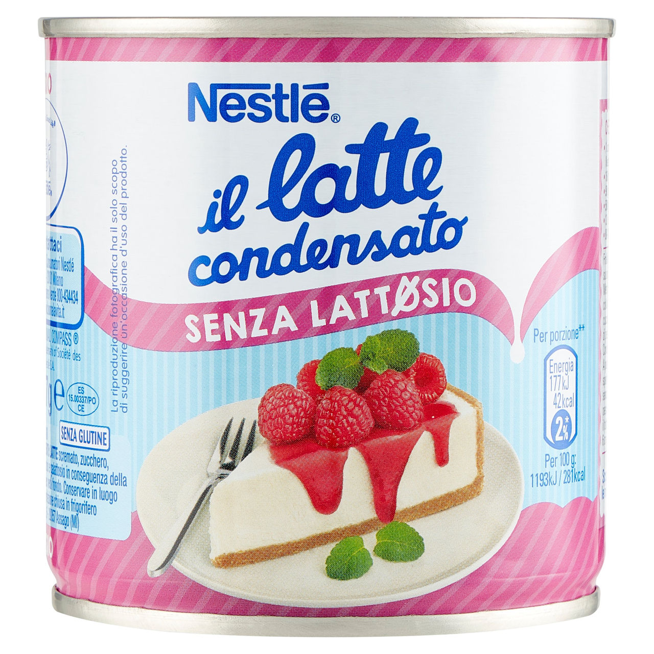 NESTLÉ il Latte Condensato Senza Lattosio Latte concentrato zuccherato senza lattosio latta 387 g