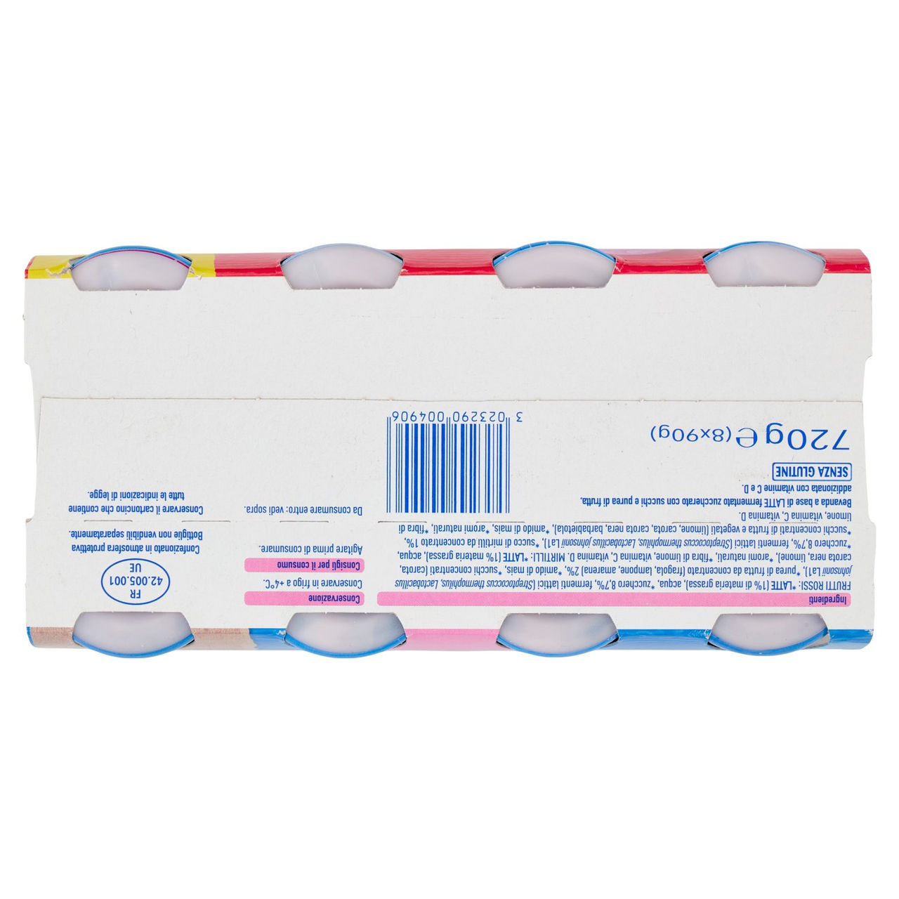 NESTLÉ LC1 con Probiotico Frutti rossi e Mirtilli 8x90g