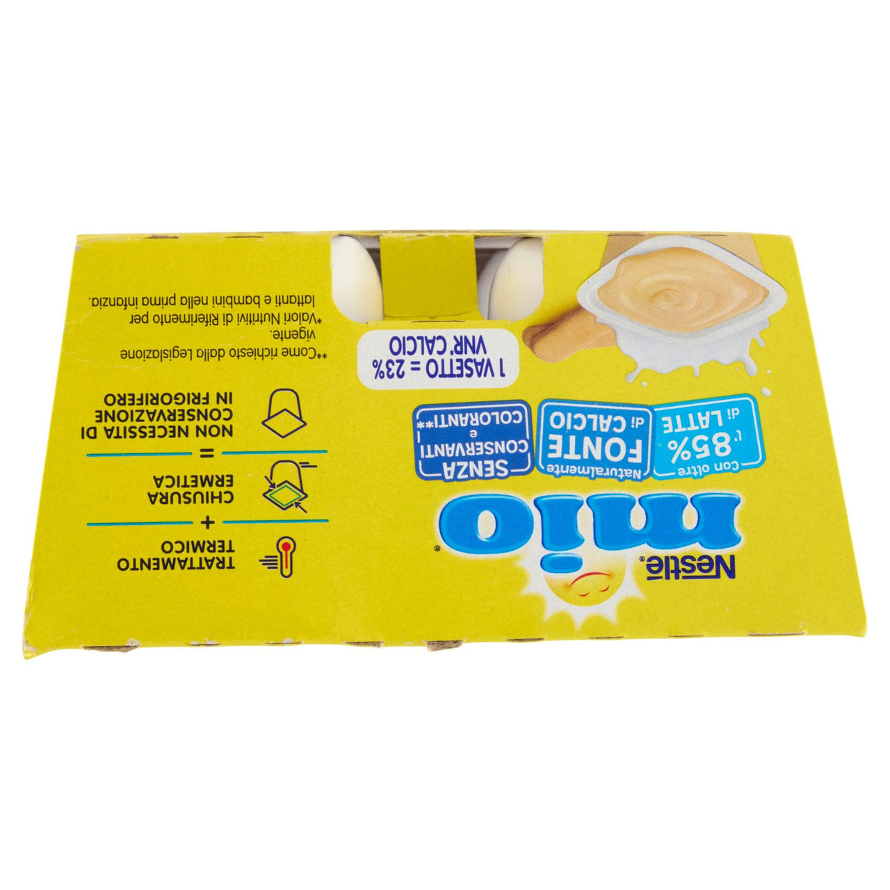 NESTLÉ MIO Merenda al Latte Biscotto 4 Vasetti da 100g