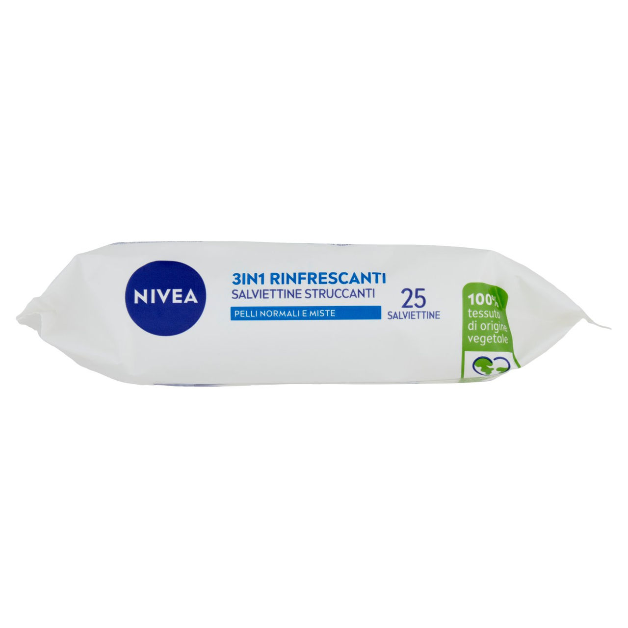 Nivea 3in1 Rinfrescanti Salviettine Struccanti Pelli Normali e Miste 25 pz