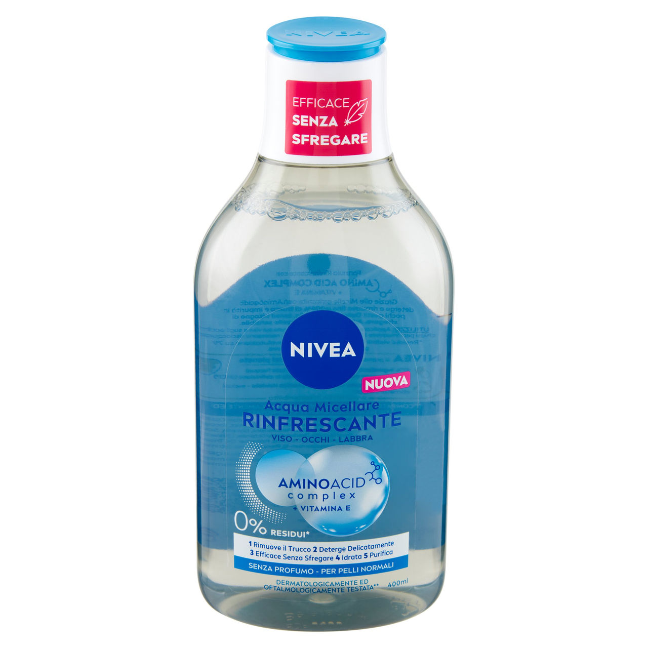 Nivea Acqua Micellare Rinfrescante per Pelli Normali 400 ml