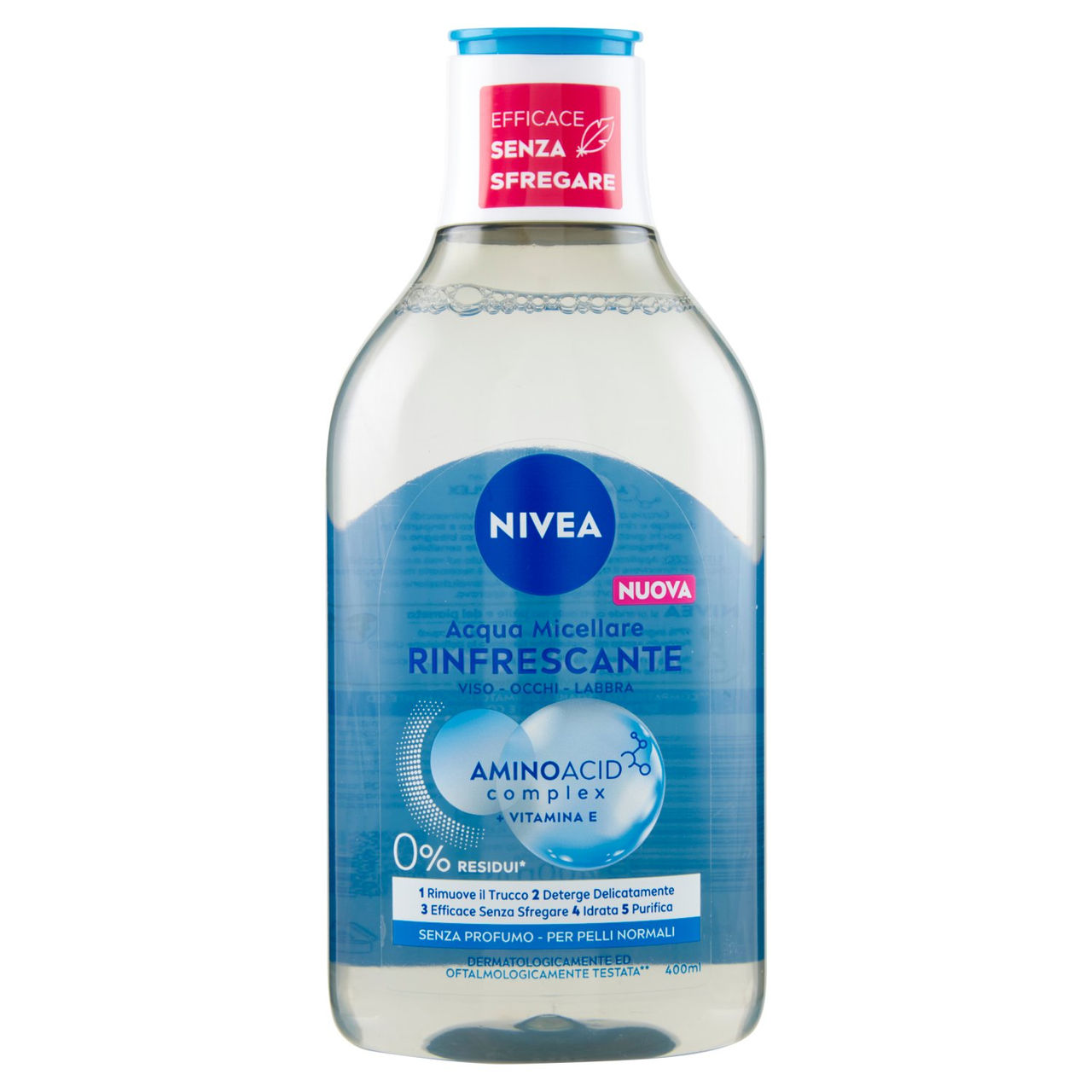 Nivea Acqua Micellare Rinfrescante per Pelli Normali 400 ml