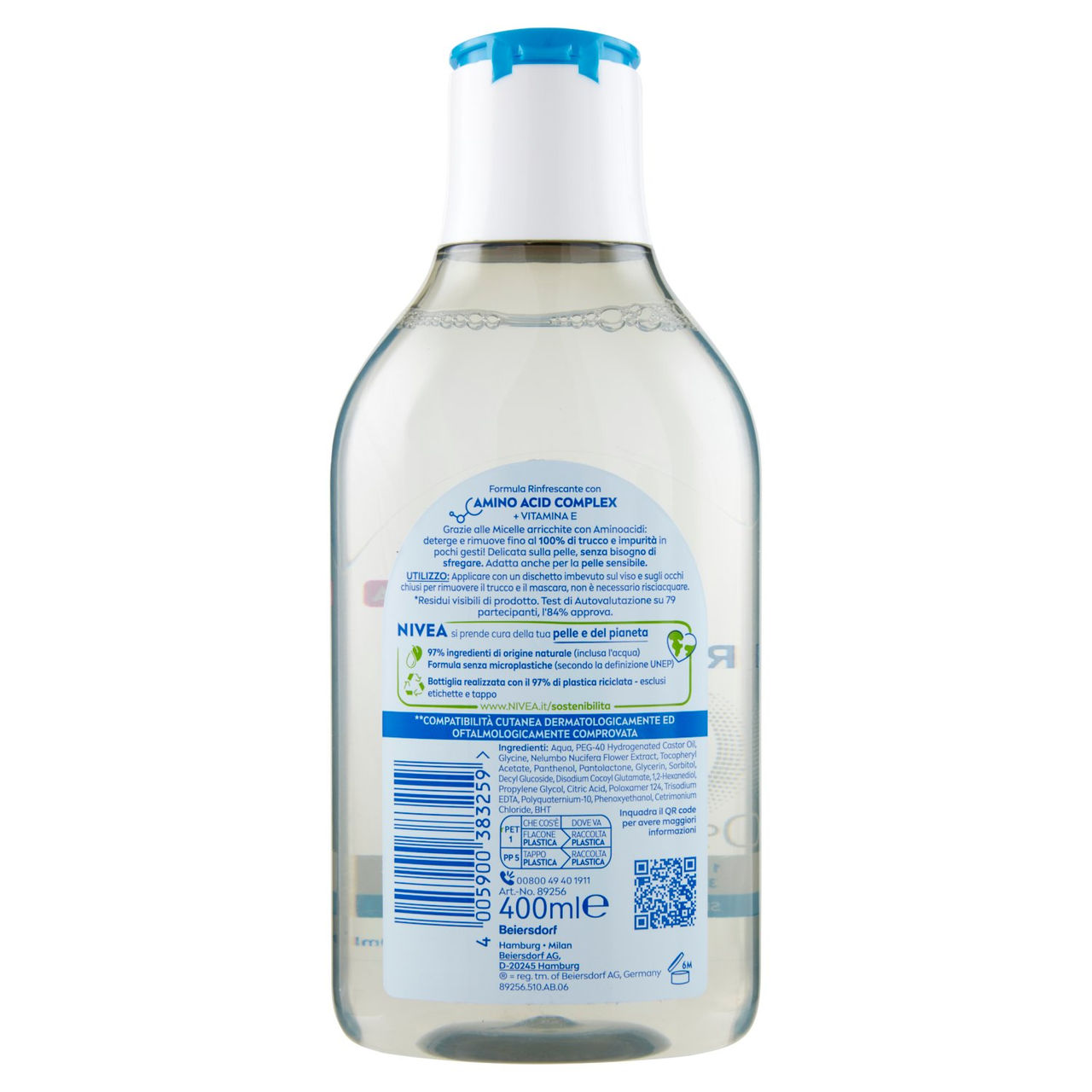 Nivea Acqua Micellare Rinfrescante per Pelli Normali 400 ml