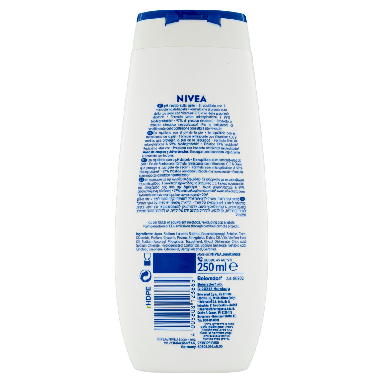 Nivea Care Shower Creme Soft & almond oil 250 ml