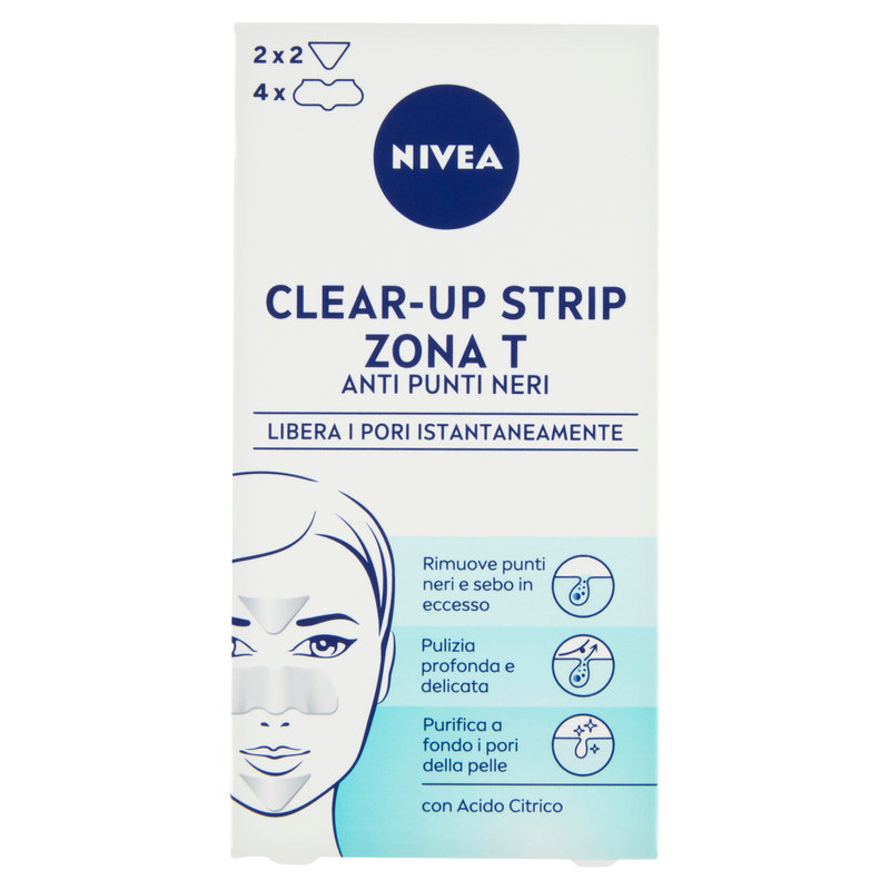 Nivea Clear Up Strip Zona T Anti Punti Neri Pz Conad