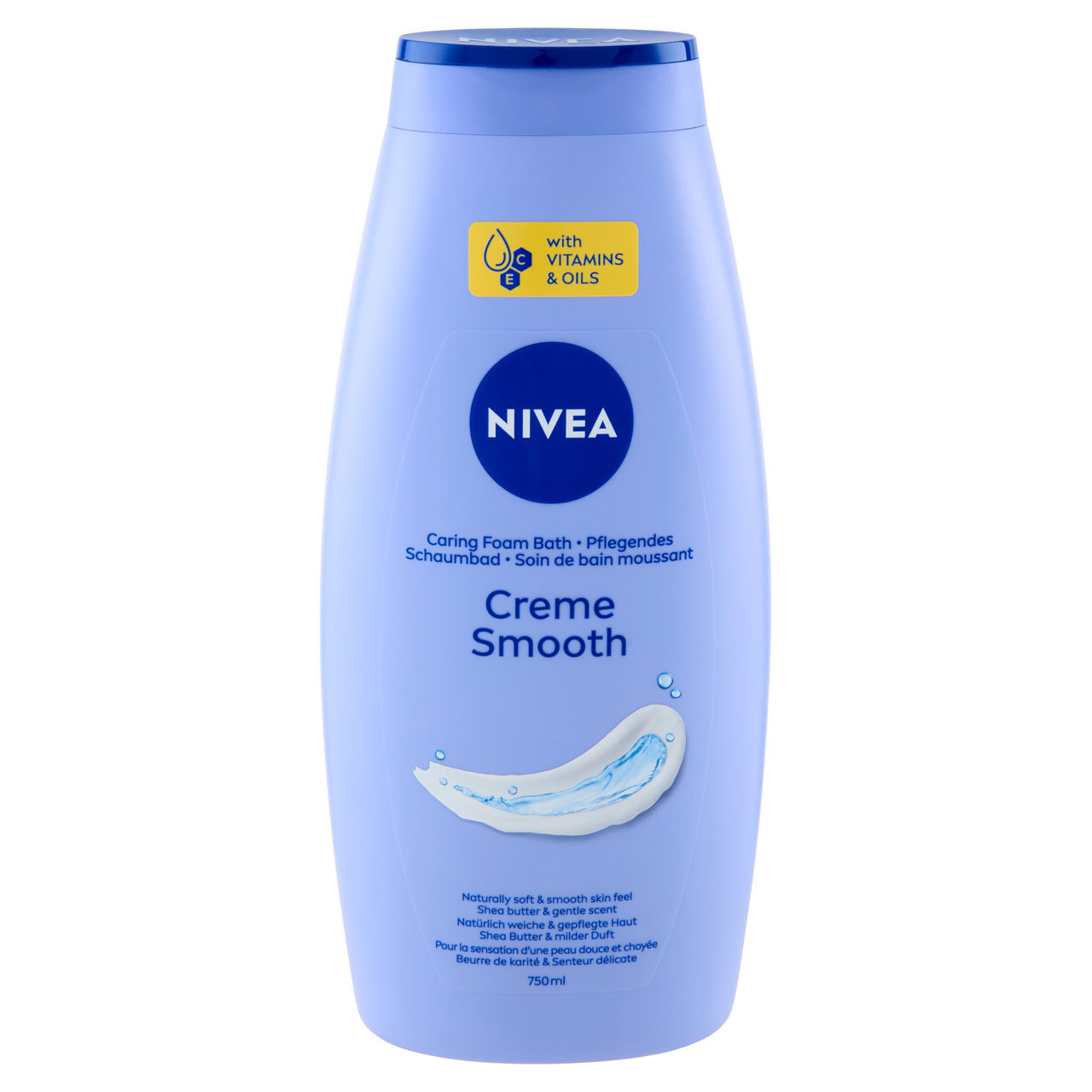 Nivea Creme Smooth Caring Foam Bath 750 ml