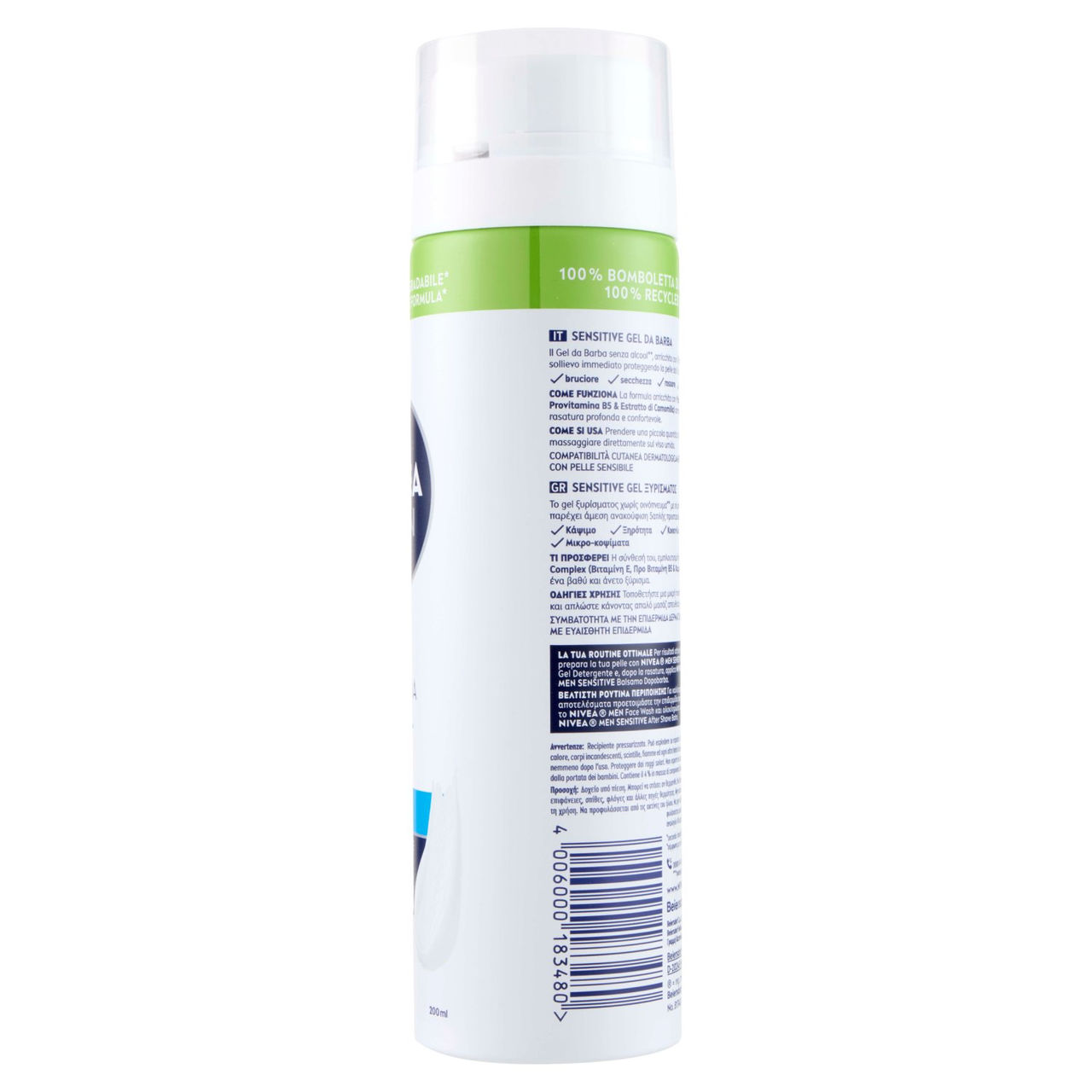 Nivea Men Sensitive Gel da Barba 200 ml