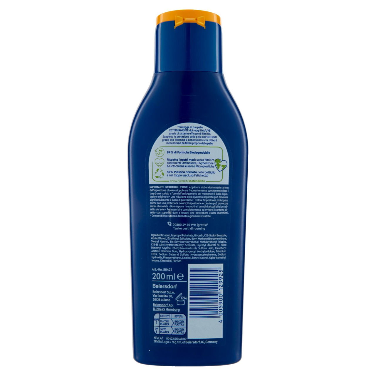 Nivea Sun protect & hydrate 20 Media 200 ml