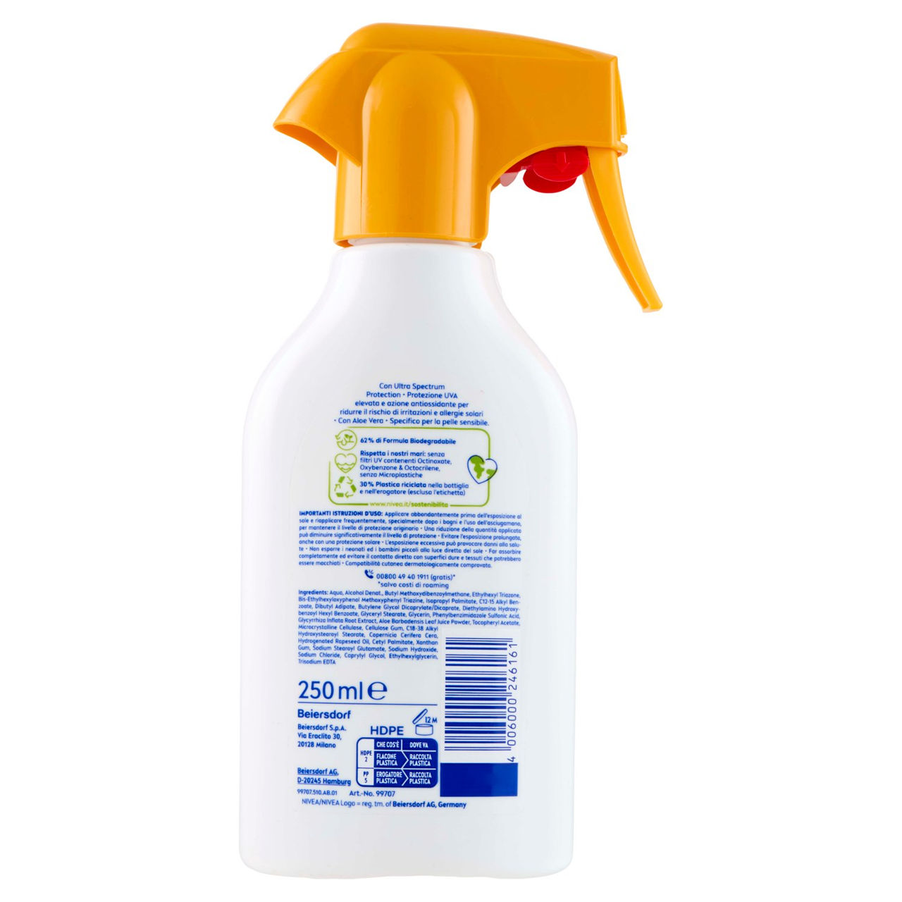 Nivea Sun sensitive immediate protect  50  Molto Alta 250 ml