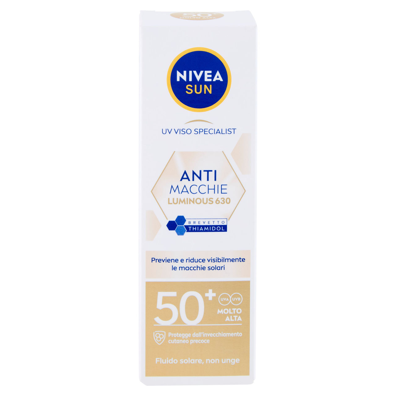 Nivea Sun UV Viso Specialist Anti Macchie Lumionous 630 50  Molto Alta Fluido solare 40 ml
