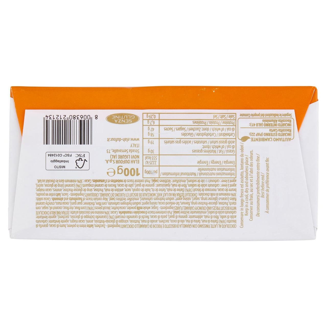 Novi Biscotto e Caramello 100 g