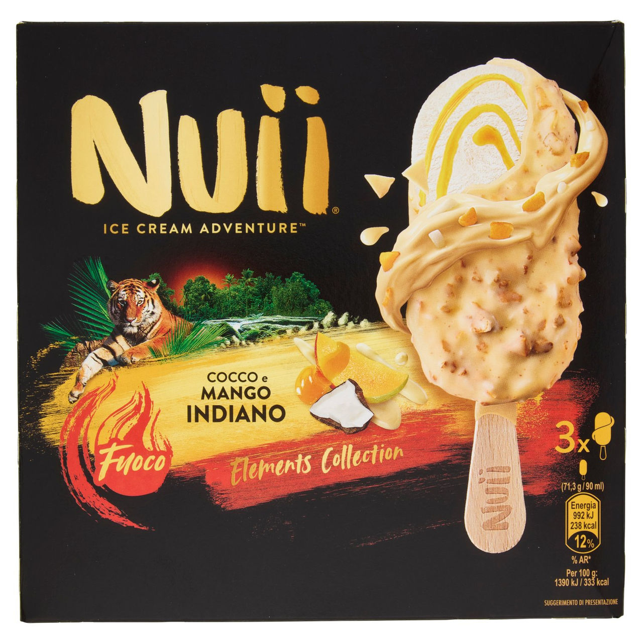 NUII Cocco e Mango Indiano 3x71,3g