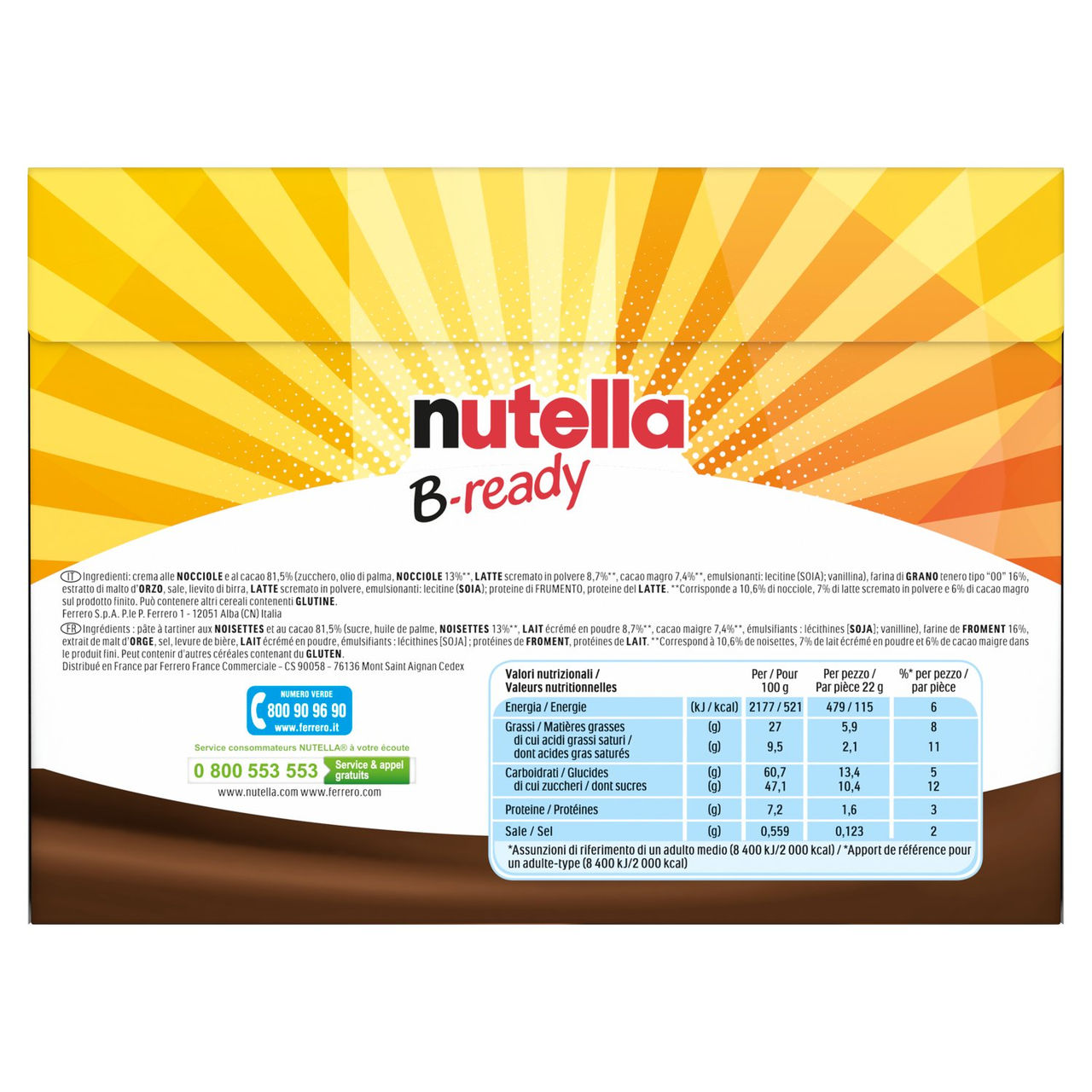 nutella B-ready 10 x 22 g