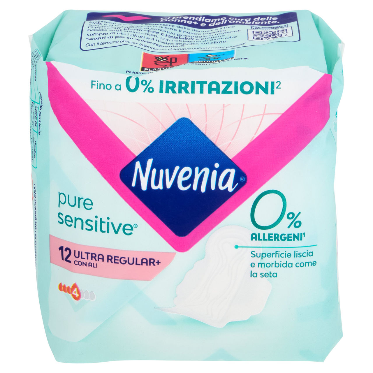 Nuvenia pure sensitive Ultra Regular  con Ali 12 pz