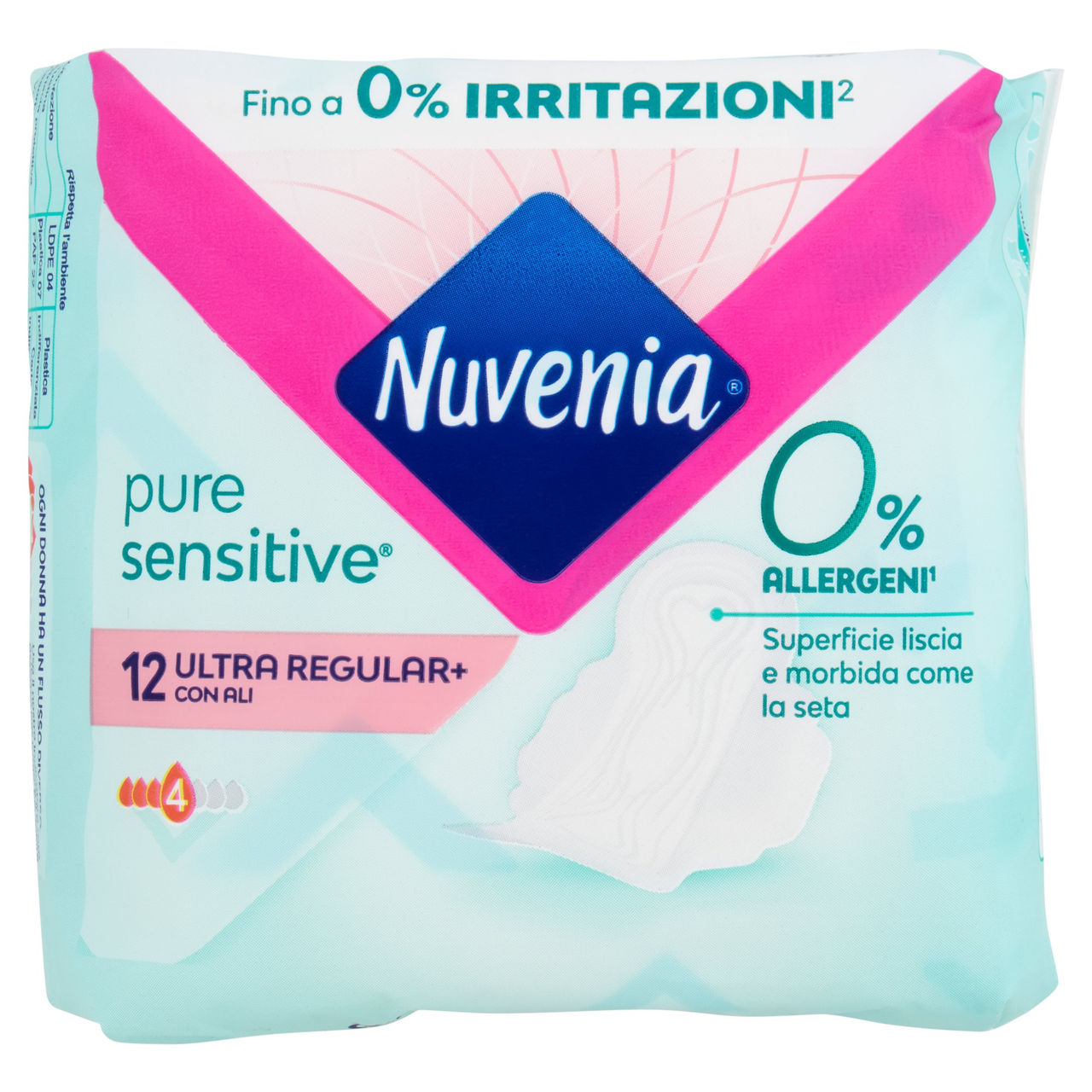 Nuvenia pure sensitive Ultra Regular  con Ali 12 pz