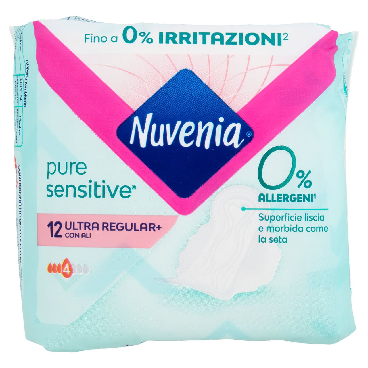 Nuvenia pure sensitive Ultra Regular  con Ali 12 pz