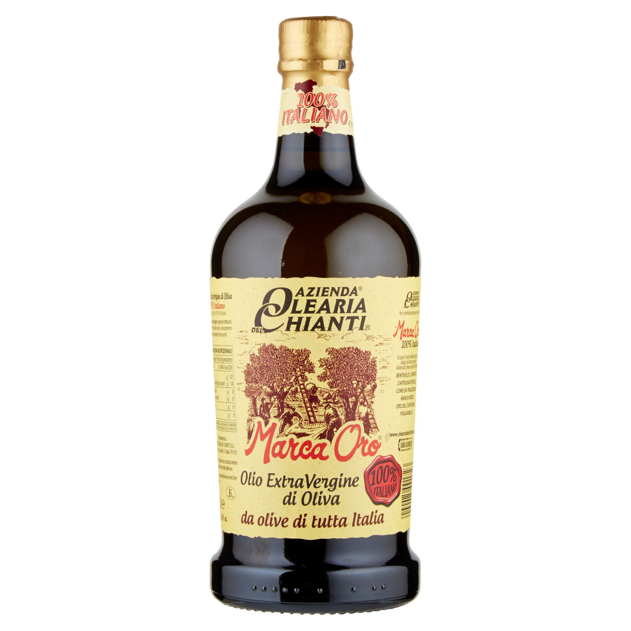 Olio extra vergine di oliva 100% italiano Azienda Olearia del Chianti  750 ml