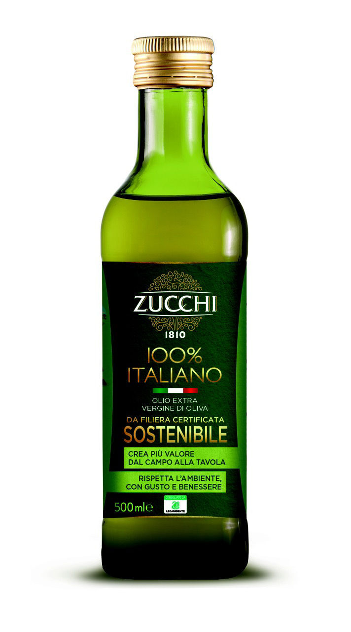 Olio extravergine di oliva Zucchi 100% italiano sostenibile 500 ml