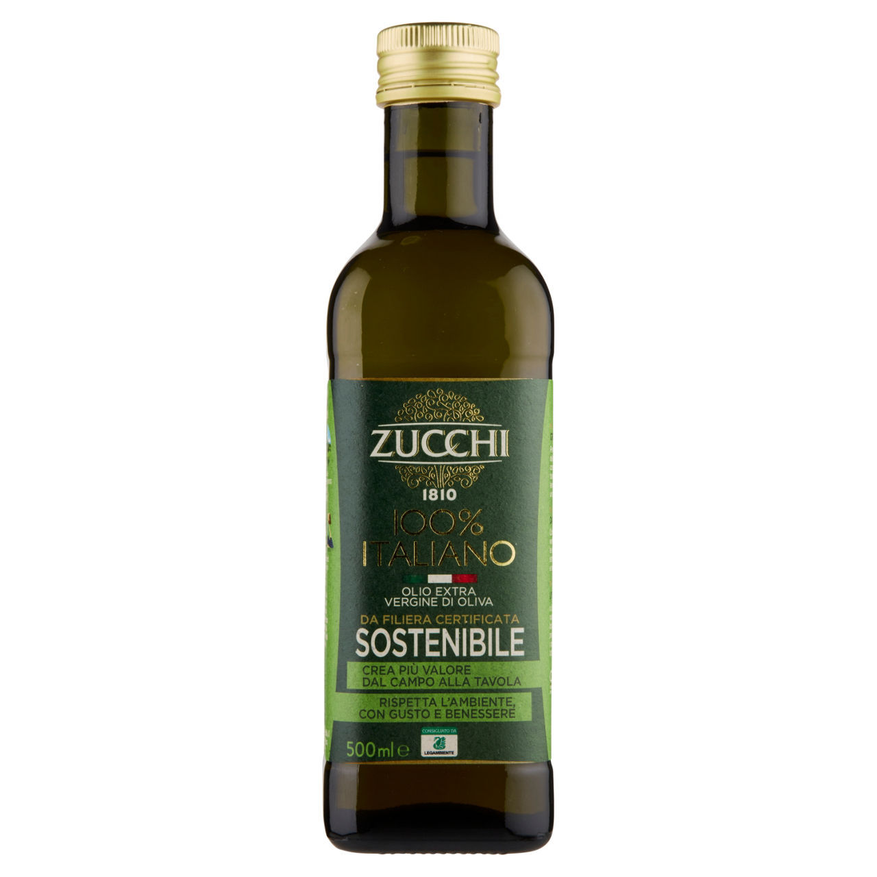 Olio extravergine di oliva Zucchi 100% italiano sostenibile 500 ml