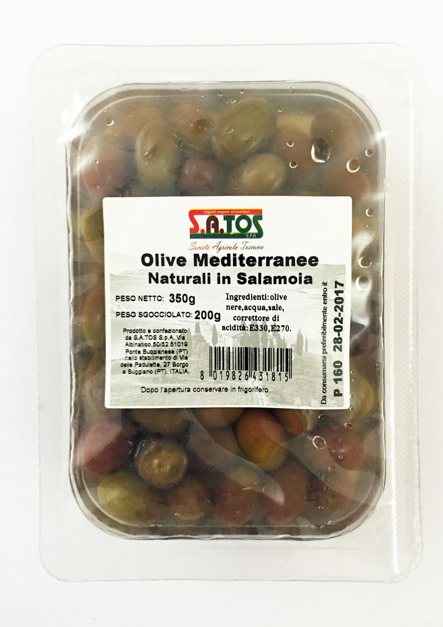 Olive Mediterranee  in salamoia conf.da 200 g