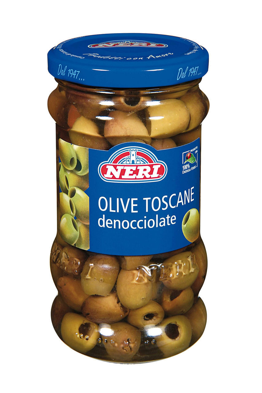 Olive toscane Neri in salamoia denocciolate 140 g