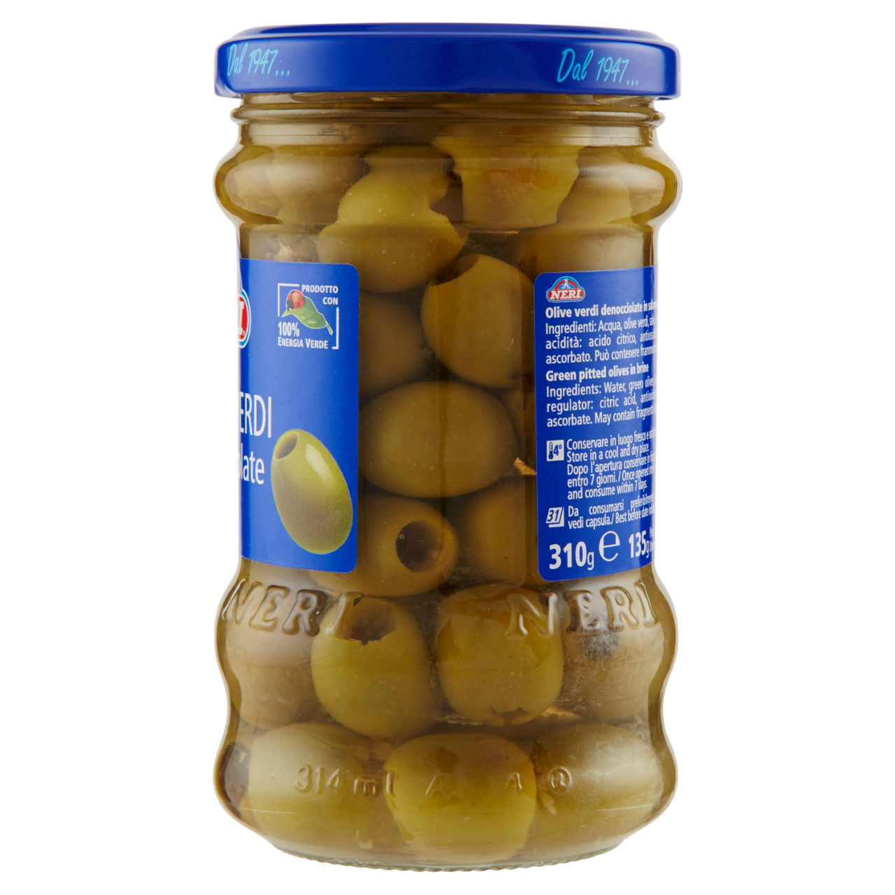 Olive verdi denocciolate Neri  135 g