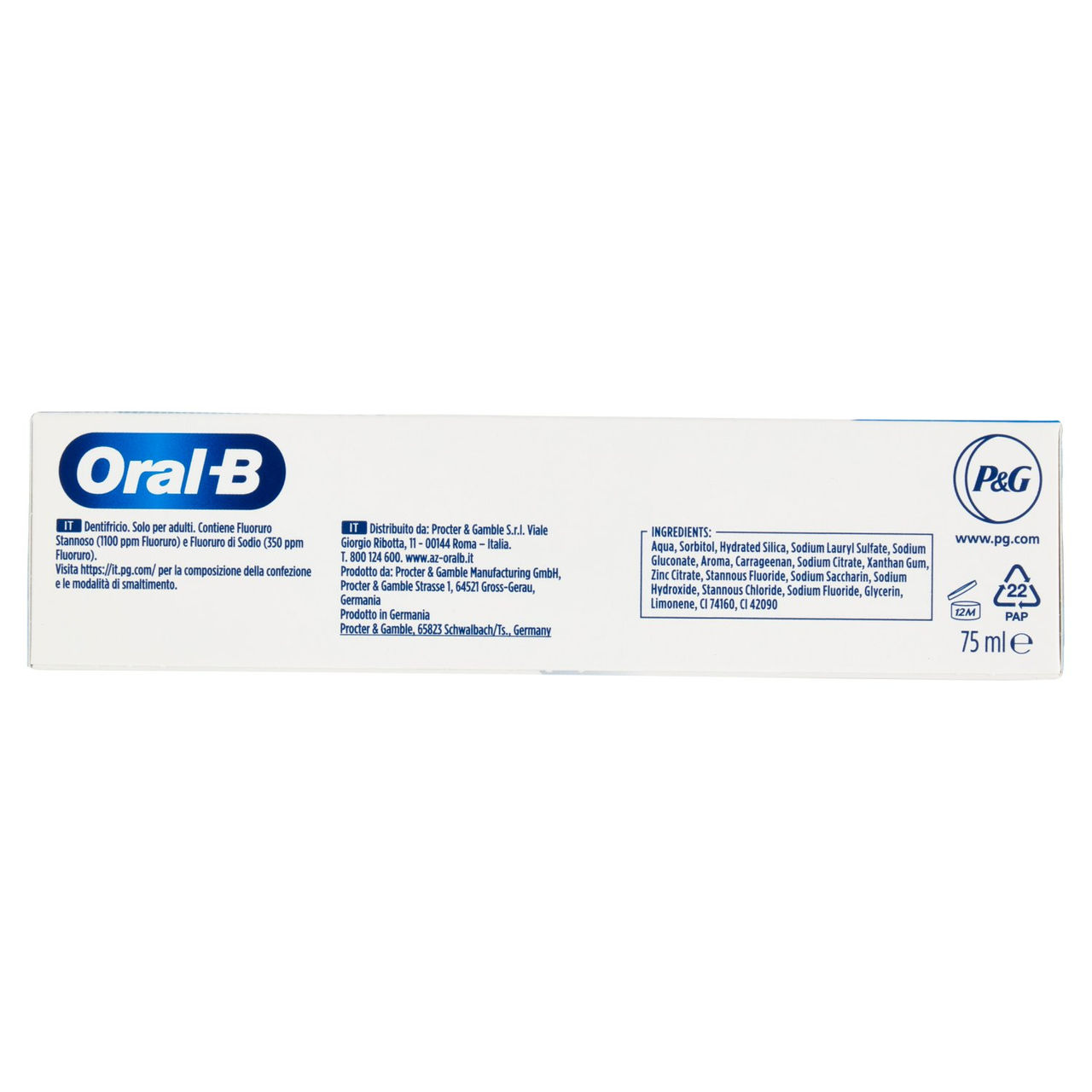 Oral-B Pro-Science Dentifricio Gengive & Smalto Repair Classico - Menta 75 ml