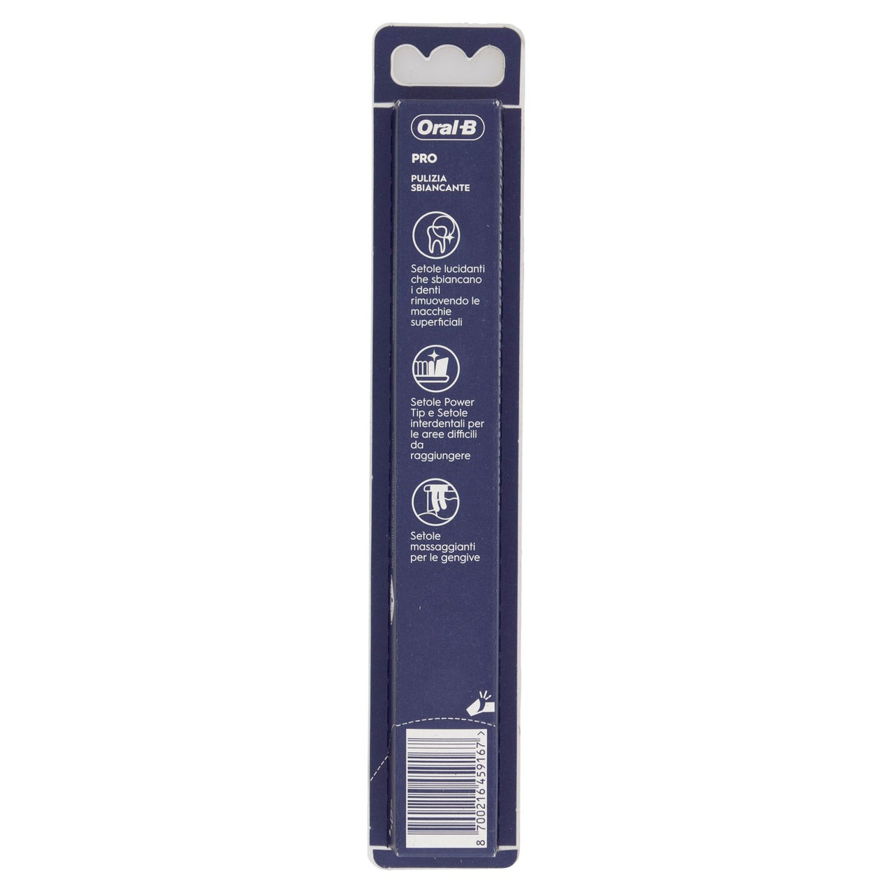 Oral-B Spazzolino Manuale Pro-3D White Pulizia Sbiancante Medio 1 pz