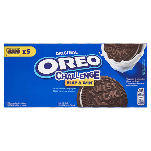 Oreo Original, biscotti al cacao magro ripieni di crema al gusto vaniglia - 220 g
