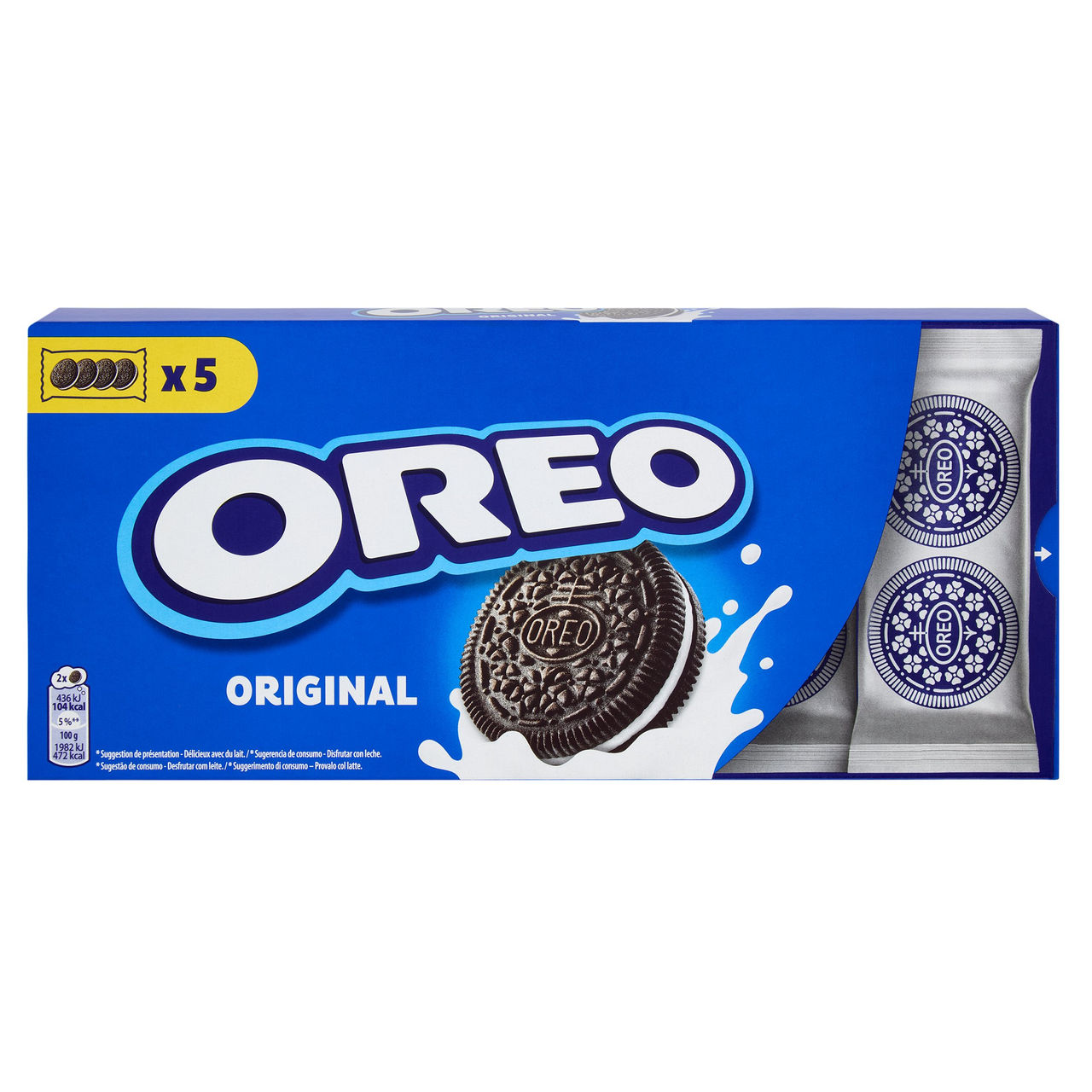 Oreo Original, biscotti al cacao magro ripieni di crema al gusto vaniglia - 220g